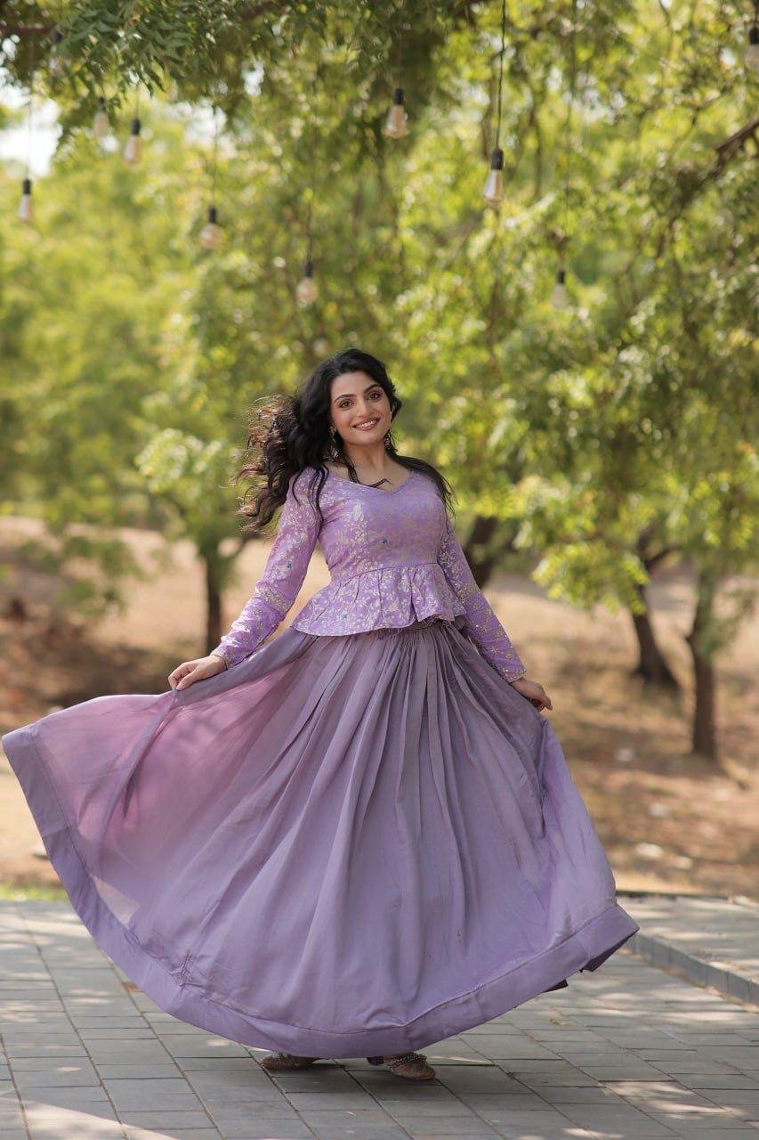 Trendy Lavender Lehenga Choli Collection